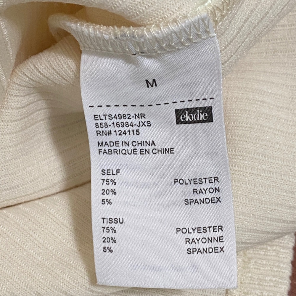 Tennis Core Crop Varsity V-Neck Sweater M Cream Red Stripes Preppy Collegiate - Picture 5 of 8